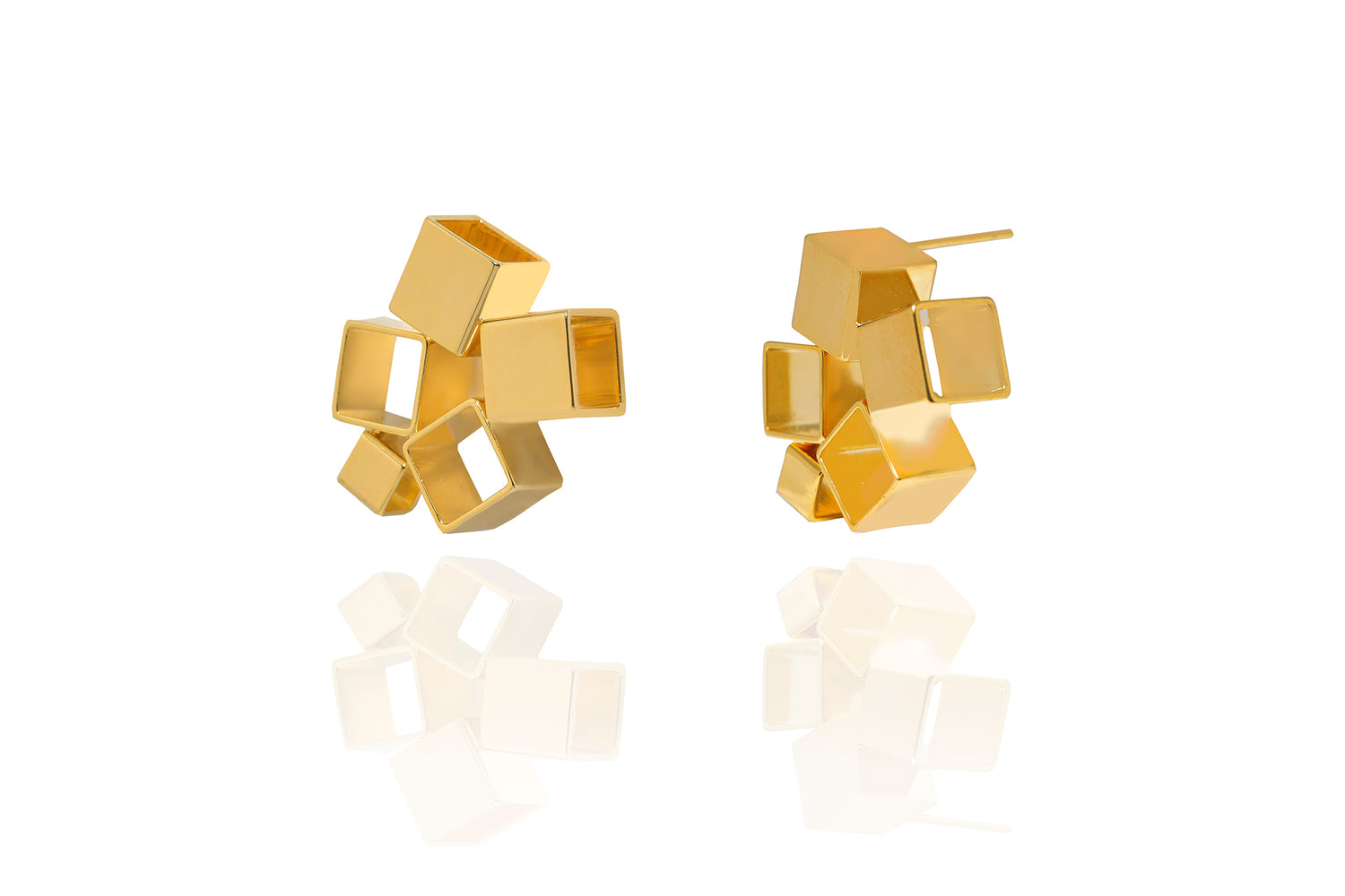 Square Cluster Earrings