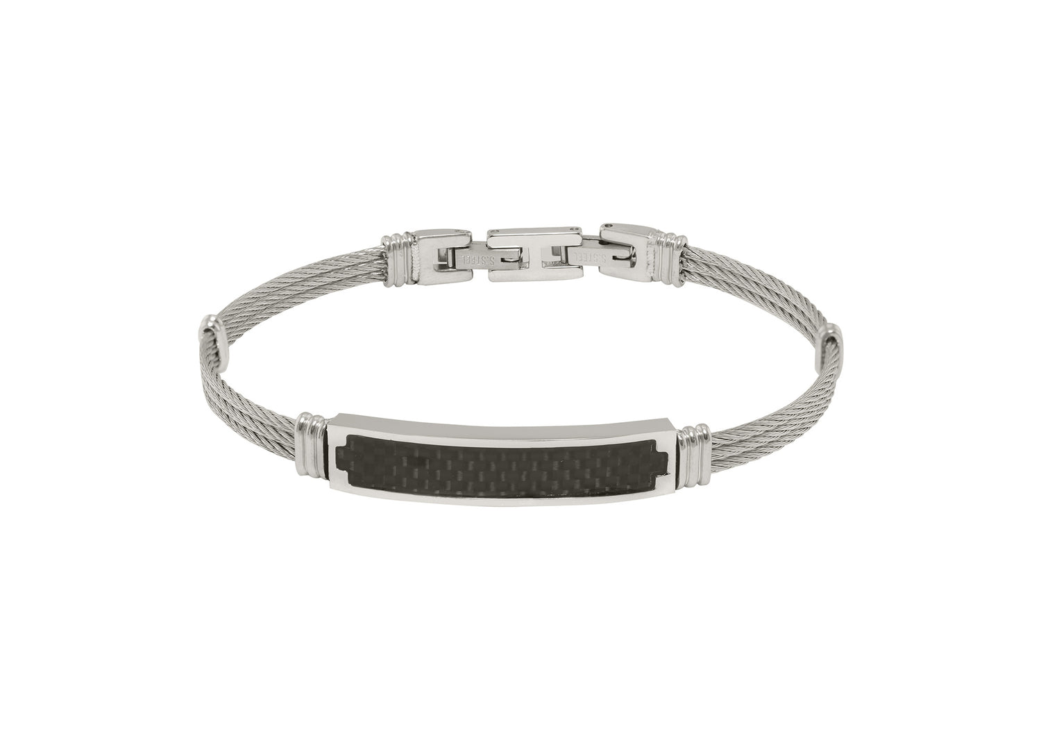 Stainless steel cable bracelet