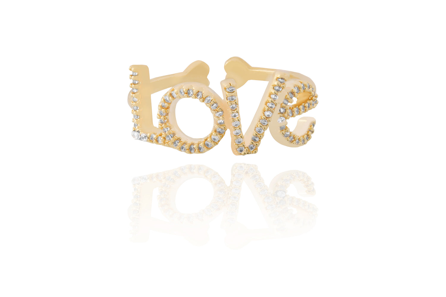 Gold LOVE Ring