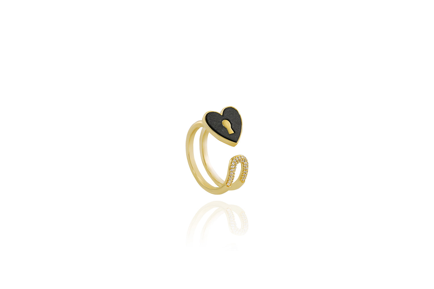 Heart Open Ring,