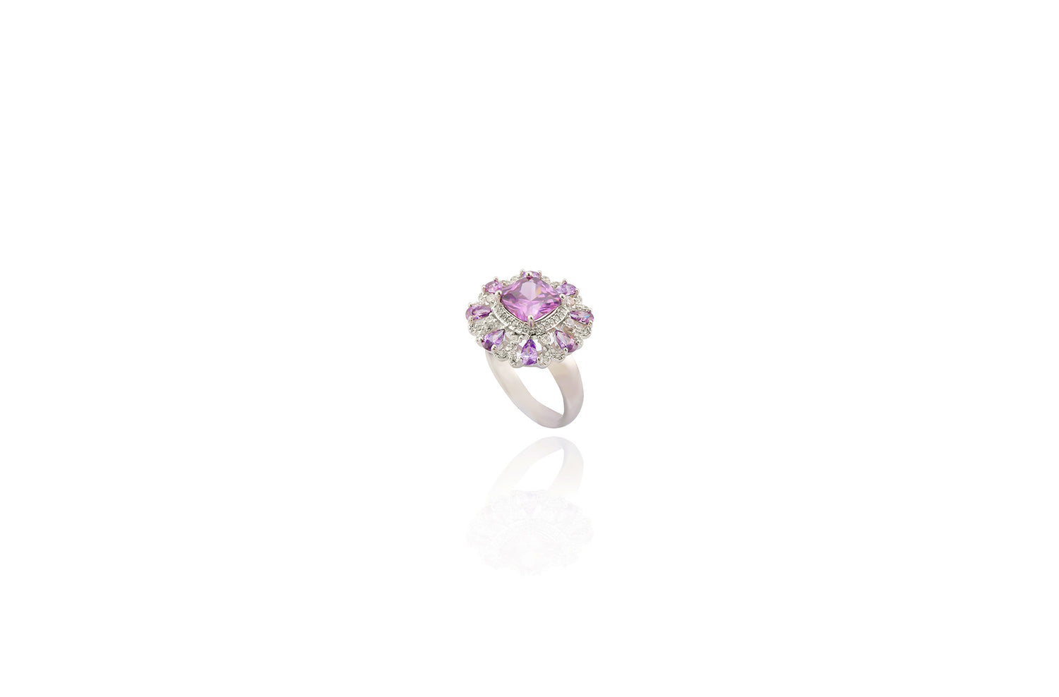 Rose Zirconia Ring