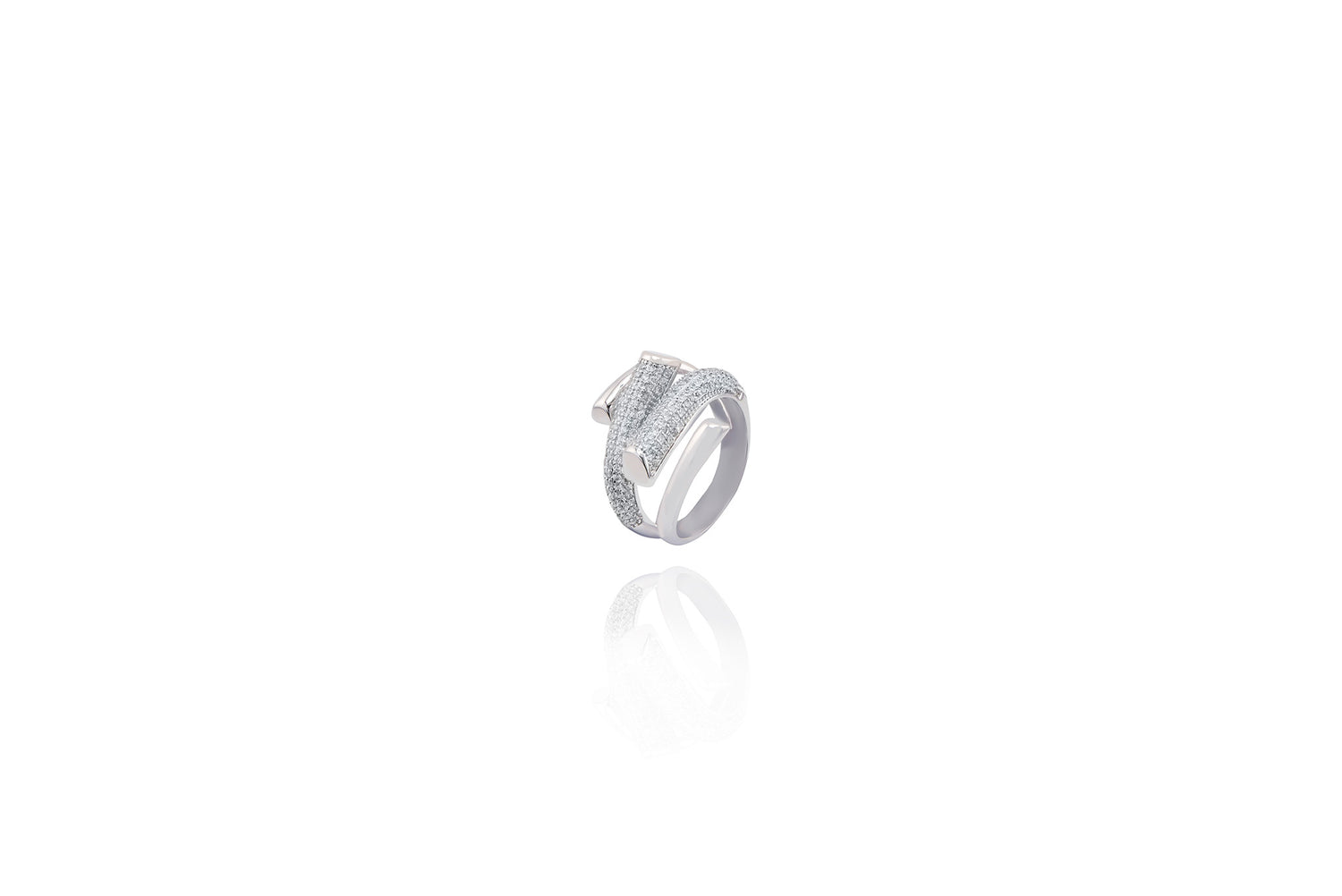 ring studded with zirconia