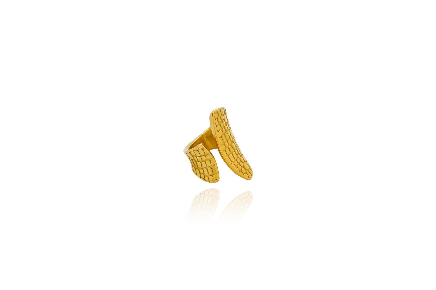 Asymmetrical Gold Elegance Ring