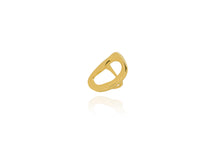 Load image into Gallery viewer, Wave Circle Shaped Gold Vermeil Ring
