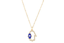 Load image into Gallery viewer, Evil Eye with  Hindu Hamsa
